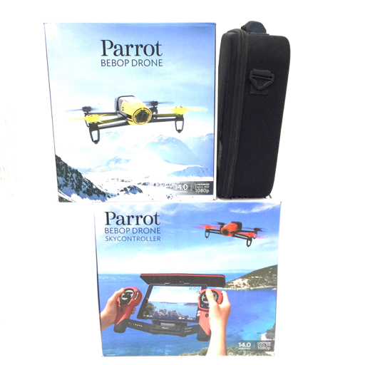 Parrot BEBOP DRONE ビーバップドローン レッド イエロー 2点セット